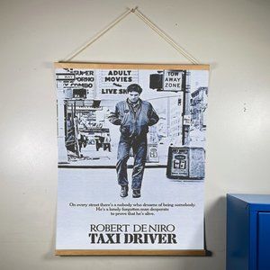 Taxi Driver Robert De Niro Canvas Wood Gold Hanger